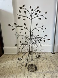 Two Metal Christmas Trees