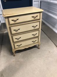 Drexel Touraine Unique Flip Top/Chest Of Drawers French Provincial Painted