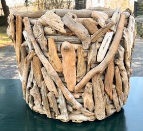 A Large Bespoke Driftwood Cache Pot