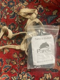 Natural Horsemanship Halter And Soft Woven Clip On Reins Brand New