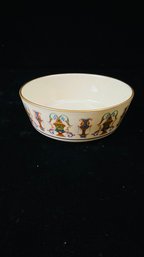 Vintage Lenox Lido Collection Ceramic & Gold Accent Decorative Bowl