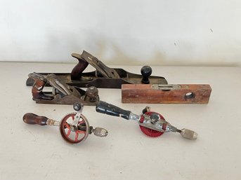 Lot Of Antique Tools Including Wood Planes