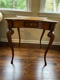 Unique  Lillian August 4 Drawer MCM Style Wooden Accent Game Table