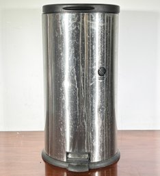 A Stainless Steel Kitchen Trash Can