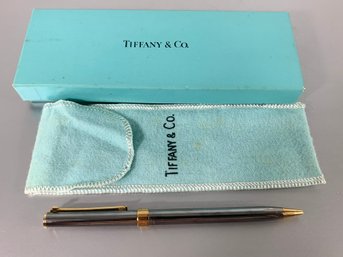 Tiffany & Co. Ball Point 'T' Pen With Storage Bag & Box - Working