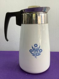 Corning Ware Blue Wheat Percolator