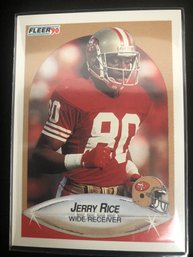 1990 Fleer Football Card #13 Jerry Rice 49ers