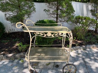 Wrought Iron Garden Cart