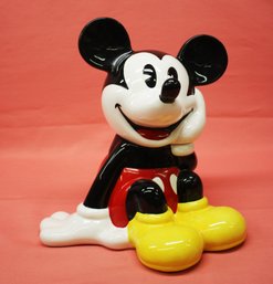 Vintage Walt Disney's Mickey Mouse Cookie Jar From Treasure Craft