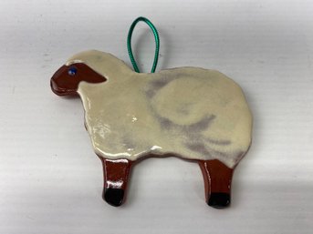 Redware Sheep Ornament