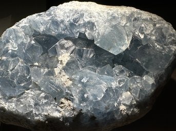 Celestine Crystal Geode, 4 LB 12 Oz, 6 Inch By 4 Inch