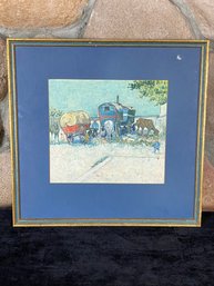 The Caravans Artwork Print And Frame