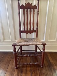 Antique Bannister High Back Chair