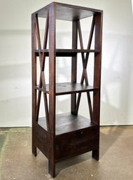 A Modern Side Table In Reclaimed Pine