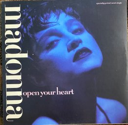 MADONNA - 12 SINGLE - 45RPM - TITLED - ( OPEN YOUR HEART ) 1986 VERY GOOD CONDITION