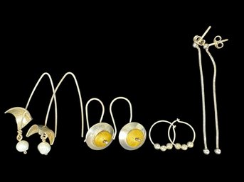 Sterling Silver Earrings - Four Sets