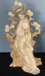 Lladro Bisque Porcelain Figurine 'Geisha' No.4807 1 Of 2
