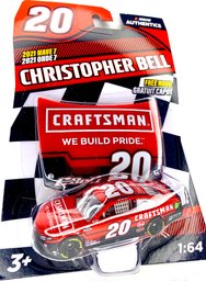 NASCAR Authentics #20 Christopher Bell Craftsman Die-Cast Stock Car (1:64 Scale)