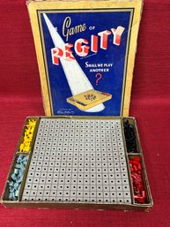 1936 Parker Brothers Pegity Board Game