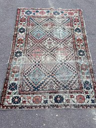 An Antique Wool Flat Weave Indo-persian Rug