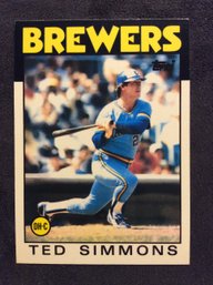 1986 Topps Tiffany Ted Simmons