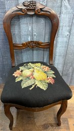 Black Needlepoint Chair