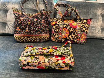 Three Vera Bradley Colorful & Classic Vera Bradley Bags