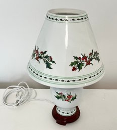 Adorable Porcelain Christmas Lamp