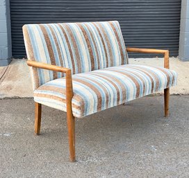 Mid Century Danish Style Loveseat