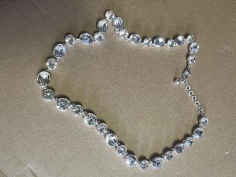 Gorgeous Crystal Bezel Necklace