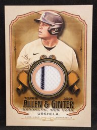 2021 Topps Allen & Ginter Gio Urshela Jersey Relic Card - K