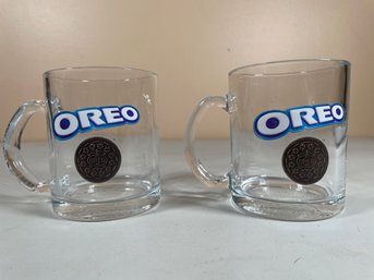 Matching Glass Oreo Mugs