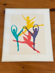 The Dancers Dream Pencil Signed Melinda Savarese Numbered 12/12 Matted Framed Glass