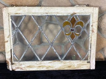 Stained Glass Wooden Frame Piece