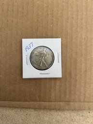 Beautiful 1937 Walking Liberty Silver Half Dollar