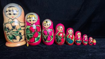 Amazing Extra Large 10pcs Russian Nesting Dolls
