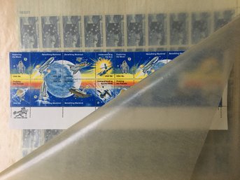 Block Of 16 Unused 1981 Achievements In Space Eighteen18 Cent U.S. Stamps