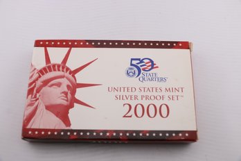 2000 United States Mint Silver Proof Coin Set