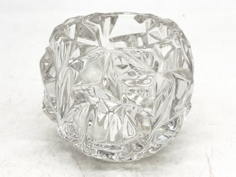 An Art Crystal Votive Holder By Tiffany & Co