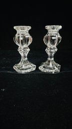 Gorham Crystal Baroque Candle Holders