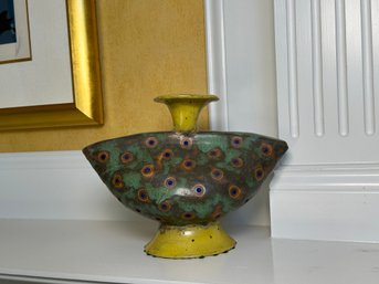 Beautiful Ceramic Pottery With Peacock Theme Design