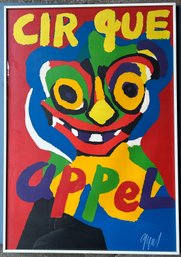 Signed & Numbered Silkscreen,  Cirque By Karel Appel