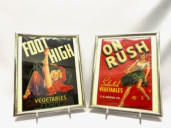 Naughty & Frisky Vintage Vegetable Advertisement