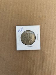 Beautiful 1937 Walking Liberty Silver Half Dollar