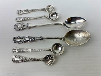 Sterling Silver Souvenir And Salt Spoons