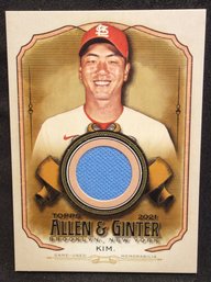 2021 Topps Allen & Ginter Kwang-Hyun Kim Jersey Relic Card - K