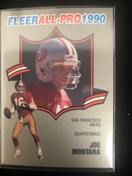 1990 Fleer All-Pro Joe Montana