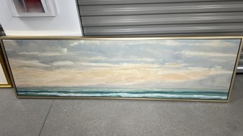 Anderson's Of Nantucket 'Peach Sunrise' Panoramic Painting 70' X 20'