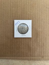 Beautiful 1937 Walking Liberty Silver Half Dollar