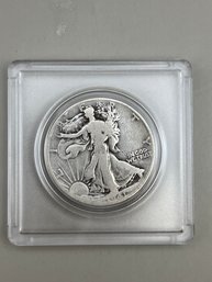 1941-D Walking Liberty Silver Half Dollar In Plastic Case